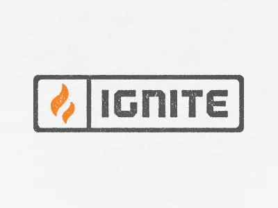 Ignite branding flame identity logo outage