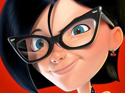 SHEro character cute girl human pinup pixar shero