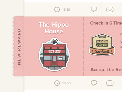 A Reward badges clean interface reward simple ticket ui web