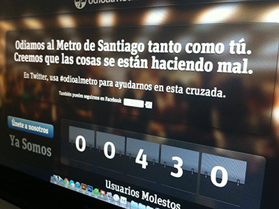 #OdioAlMetro responsive ui web