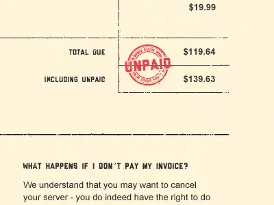 Invoice 50s email global7 globe green logo mint tech texture unpaid