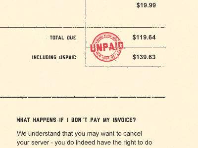 Invoice 50s email global7 globe green logo mint tech texture unpaid