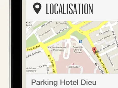 Parking Localisation iphone localisation parking ui