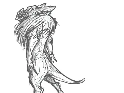 Lonely art brynn concept creature design drawing metheney