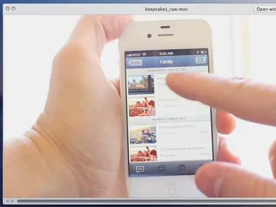 Keepsakes Video app demo iphone keepsakes video
