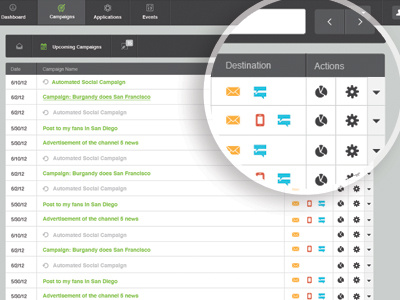 Round Two beta campaigns email icons interfaces ui ux web apps