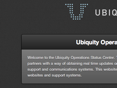 Status dark status ubiquity