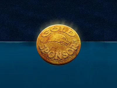 Gold Coin aquatic coin gold league money seal southeast sponsor