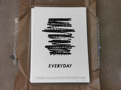 Everyday Poster poster typography