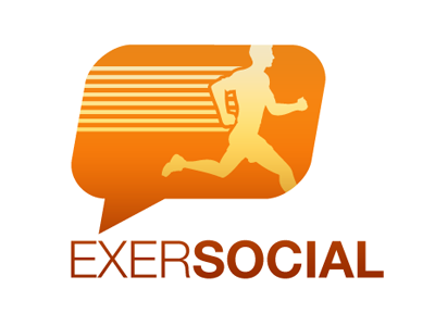 Exs Dribbble Thumb Logo app logo mobile running