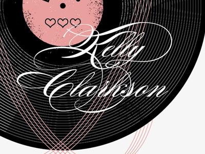 Kelly Clarkson band record shirt t shirt vinyl
