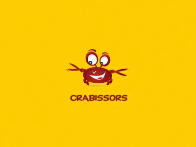 Crabissors crab cut logo media red scissors