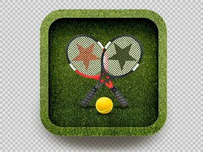 iOS Icon Design -Wimbeldon 2012 2012 app application appstore ball details grass icon ios ipad iphone lawn racket retina tennis texture wimbeldon