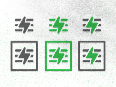 Note Mark Revised branding grain green illustrator lightning logo mark minimal noise note pen texture vector