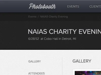 Something new dark gallery header navigation patterns textures ui