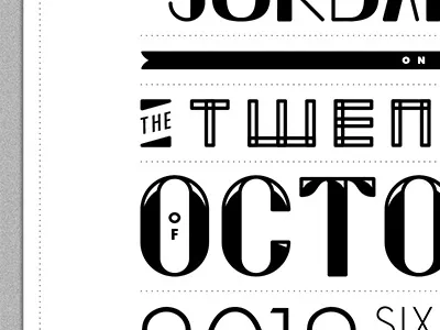 Wedding Invite Peek / M&J print type wedding
