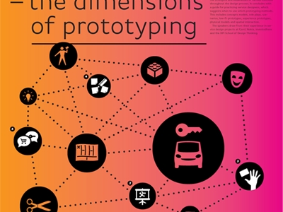 The Dimensions of Prototyping lecture poster presentation prototyping service design talk