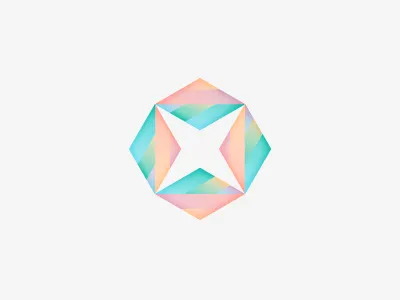 X brand branding icon identity logo pattern