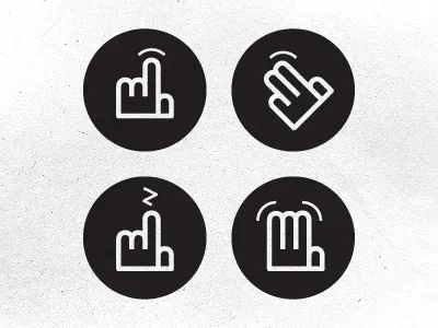 Booger Pickers booger finger hand icon identity illustration mark