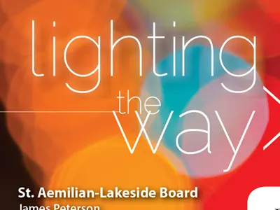 Letterhead light typography