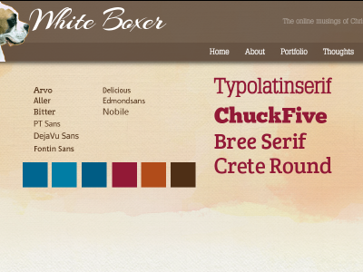 White Boxer redesign design refresh web website