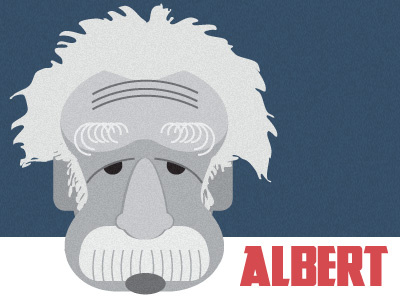 Albert albert einstein character icon illustration logo