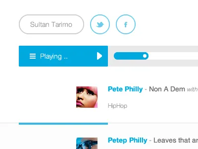 Playing... list music play playing progress