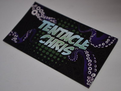 Tentacle Chris Business Card business card comic comics illustrator tentacles