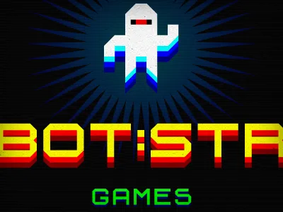 Robot:String Final! 8 bit company games iteration logo retro robot smartphone spectrum string studio vector