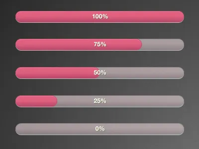 Clean Progress Bar progress bar ui web
