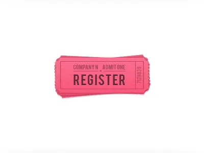 Register Button button register ticket ticket reseller tickets ui