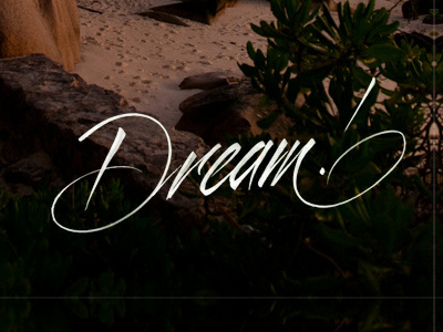 Dream calligraphy