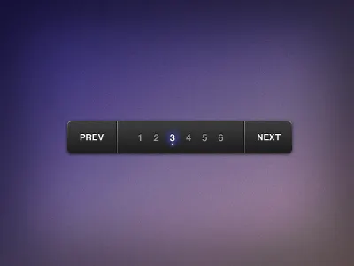 dark pagination active state black button dark interface pagination pulse ui user interface