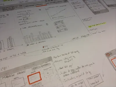 Dashboard sketch windows wireframe