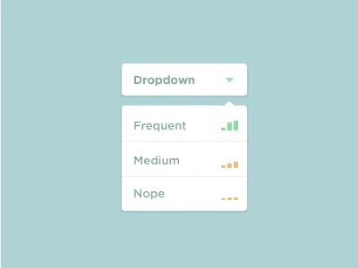Simple Dropdown down drop dropdown flat simple stats ui