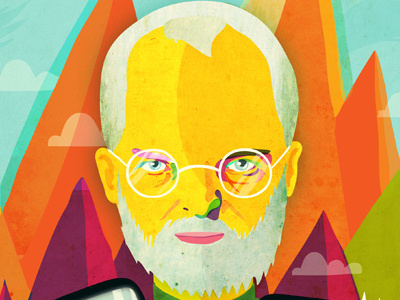 Leadership lessons of Steve Jobs apple colors illustration portrait stevejobs