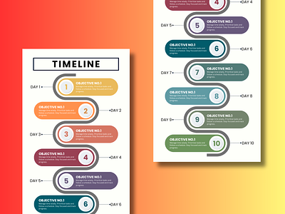 Timeline Infographic Design branding canva design flowchart graphic design infographic