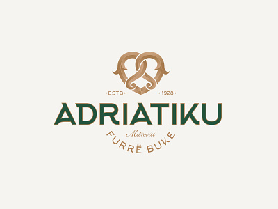 Adriatiku adriatiku bakery creative honedon icon logo logotype minimal pereca pretzel symbol vintage