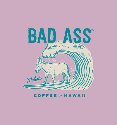 Bad Ass Coffee Merch Design brand design brand identity branding coffee branding coffee logo coffee merch coffee merch design design graphic design hawaii branding logo logo design merch merch design texas branding