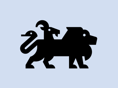 Chimera chimera eye feet goat icon lion snake tail tongue