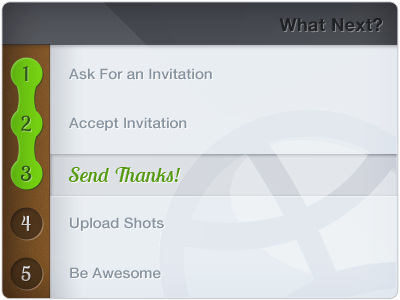 Thanks Josh! debut dribbble josh bryant thank you tinycrumb