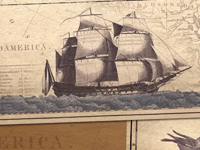 A Little Project america map ship