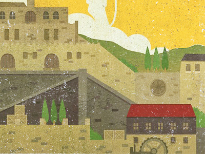 Barcelos barcelos bricks city illustration nandos portugal vector