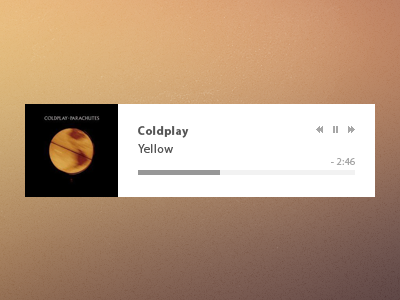 Diet Music Player (PSD) diet light minimalist music music player player rebounds simple ui white