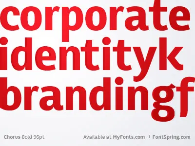 Chorus Typeface chorus typeface