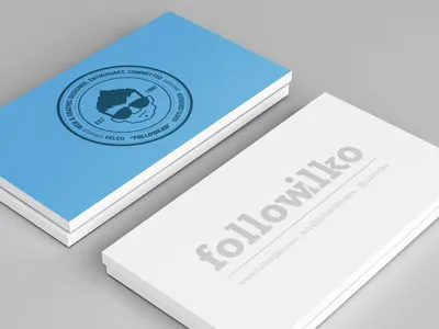 Personal branding - business card branding business card followilko light minimal personal simple