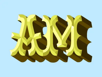 Multifaceted 3d bifurcated slab