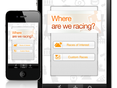 Exs Dribbble Thumb Racetype app ios iphone mobile running