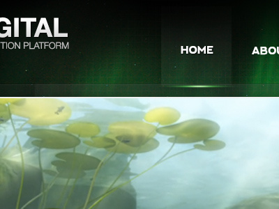 Navigation green header helvetica lights navigation nevis texture