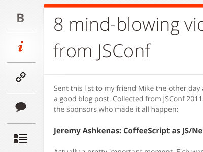 Iggy, in-progress blog engine blog editor ui